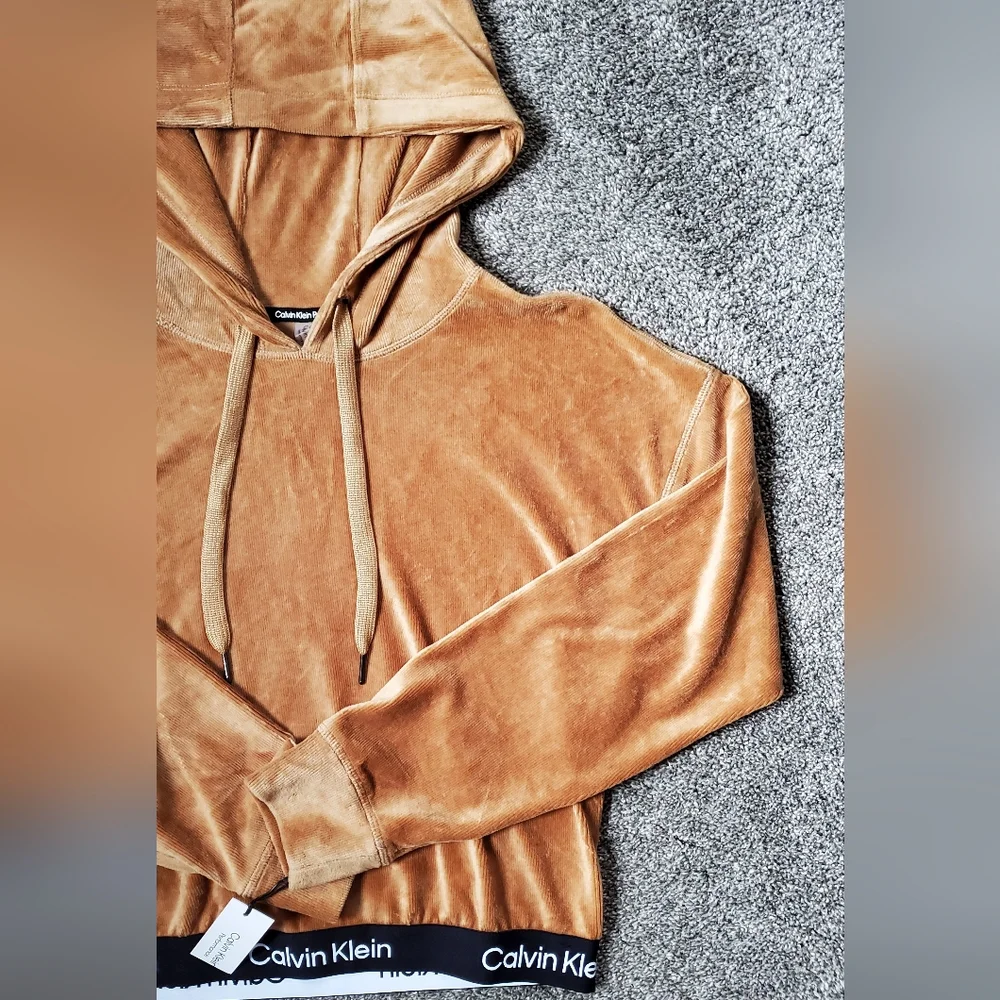 Calvin Klein CK Performance Micro Ribbed Long Sleeve Hoodie for Macys NWT - Picture 2 of 12
